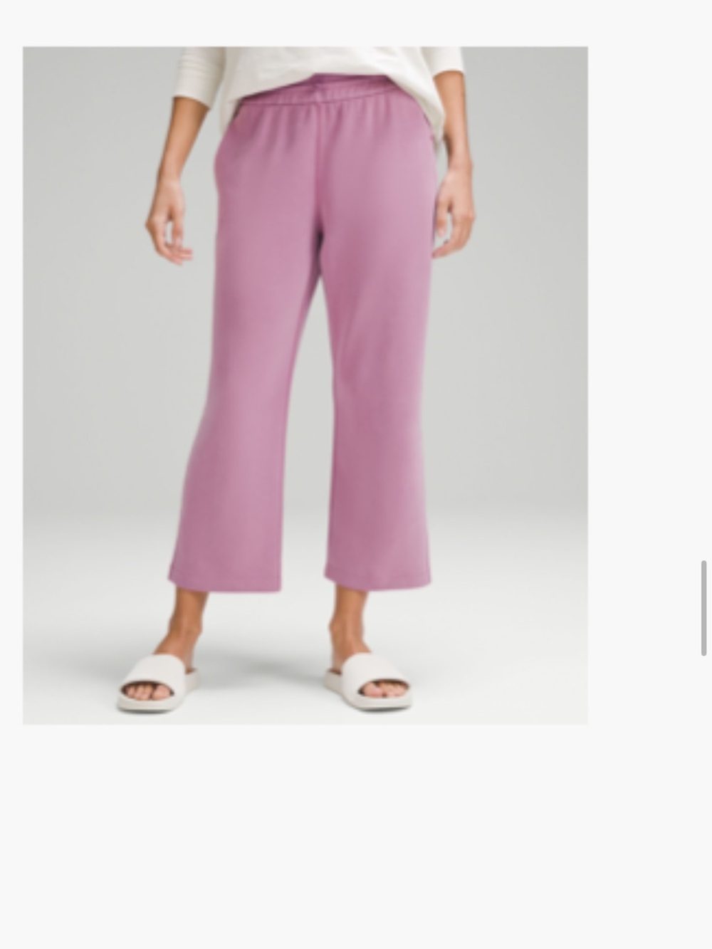 Lululemon softstreme high rise straight leg cropped